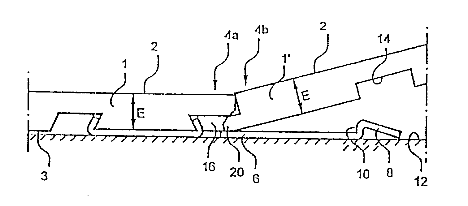 Locking system and flooring board