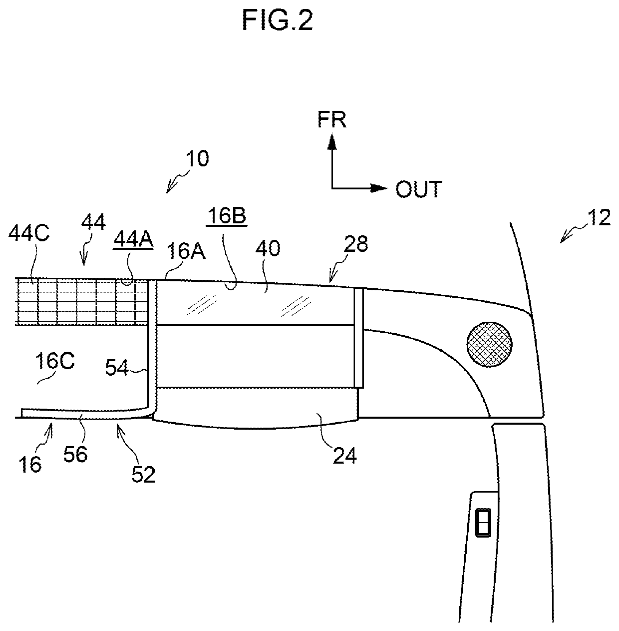 Vehicle instrument panel structure