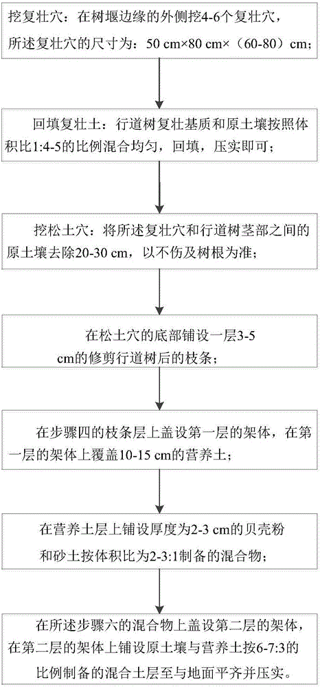 Nursery stock rejuvenation method for border trees