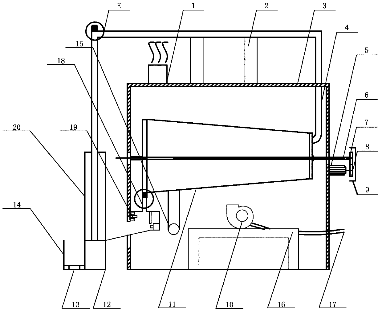 Fully automatic avena nuda frying machine