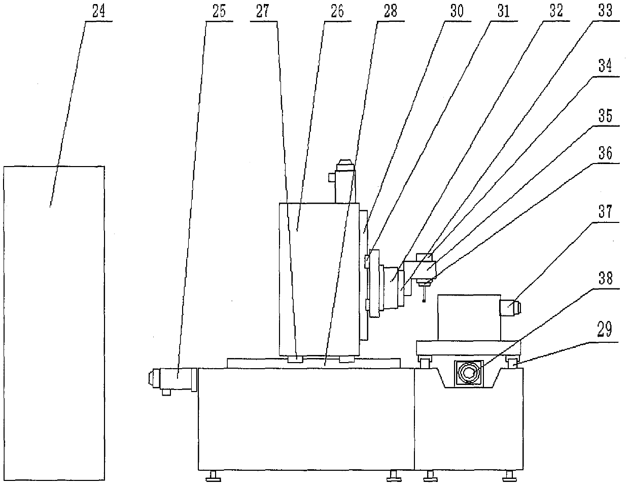 Laser cladding and adaptive milling integrated compound CNC machine tool for blade repair