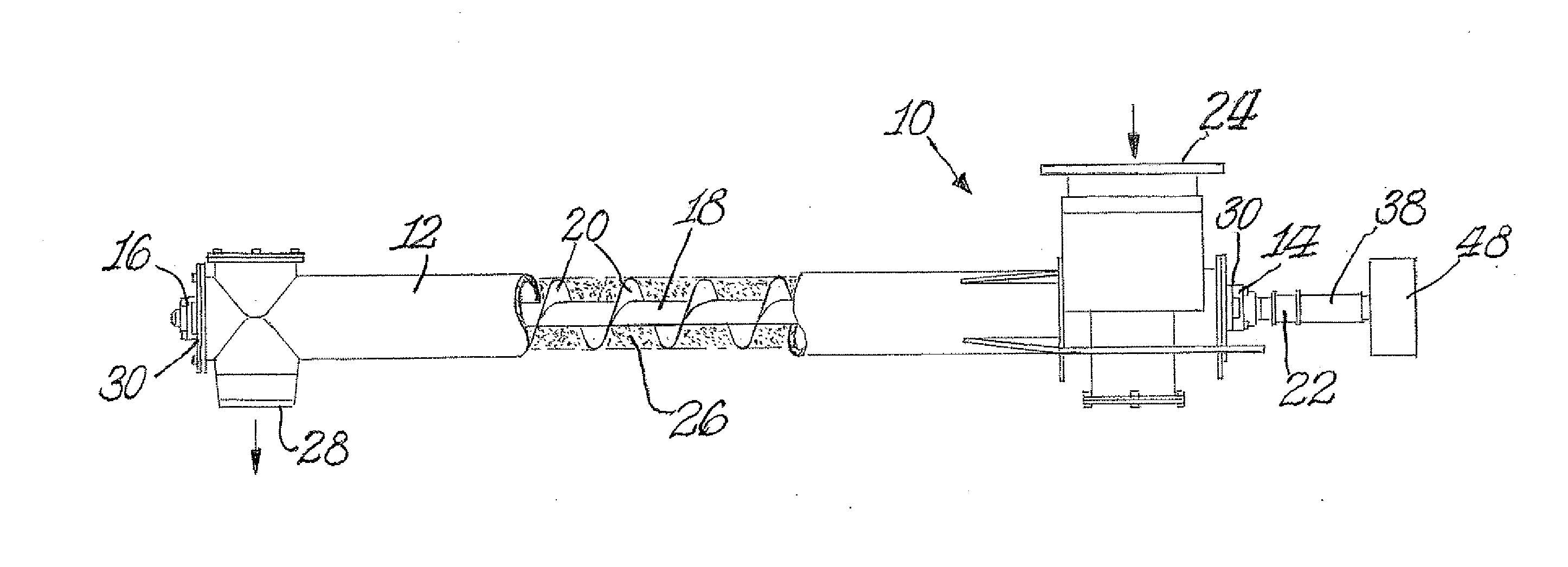 Heated/cool screw conveyor