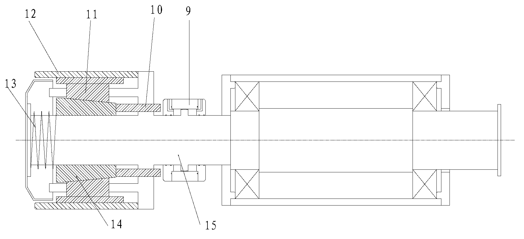 Online reeling device for amorphous ribbon