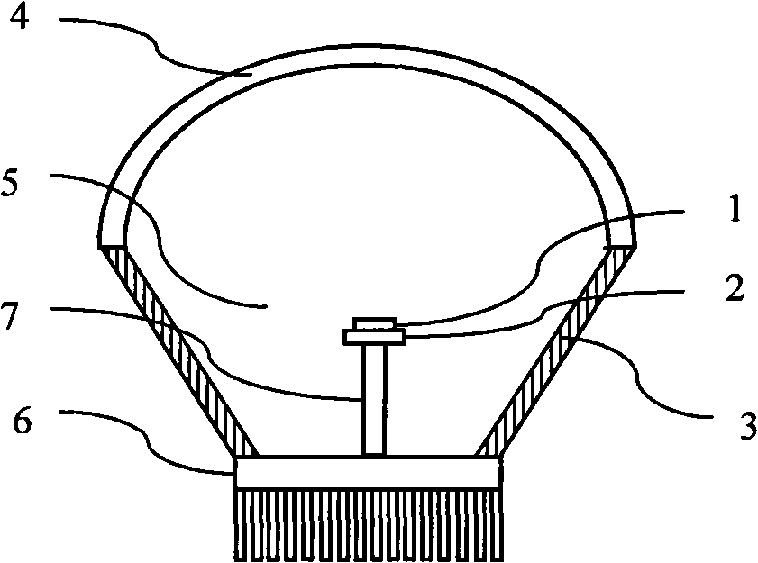 High-power LED light source with adjustable light beam