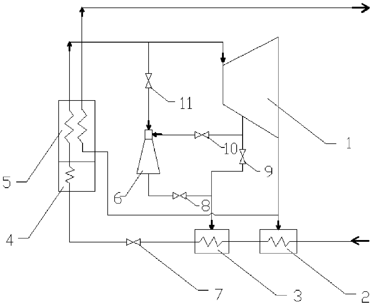 Coal economizer water temperature adjusting system under full-load denitration working condition