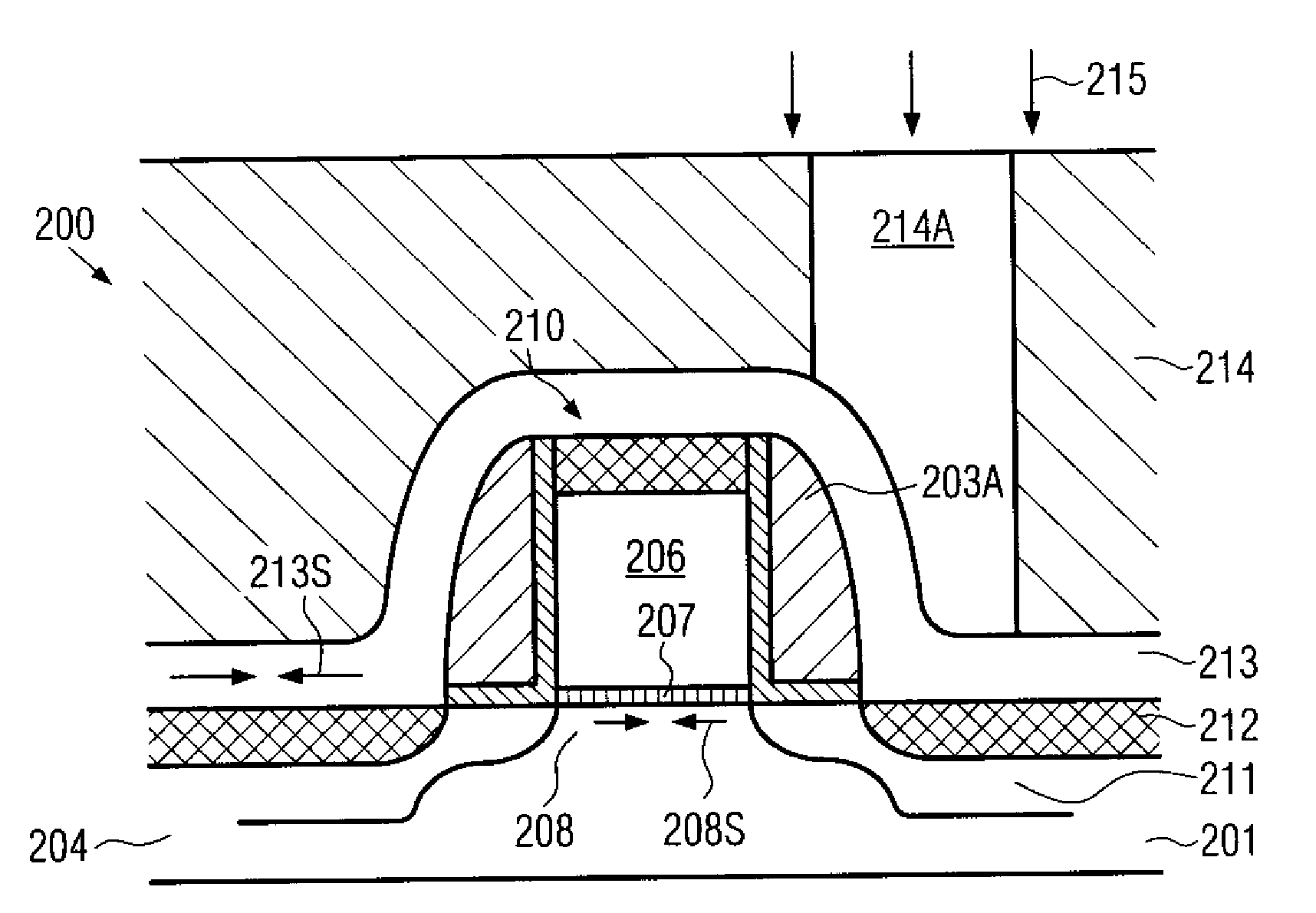 Technique for forming a silicon nitride layer having high intrinsic compressive stress