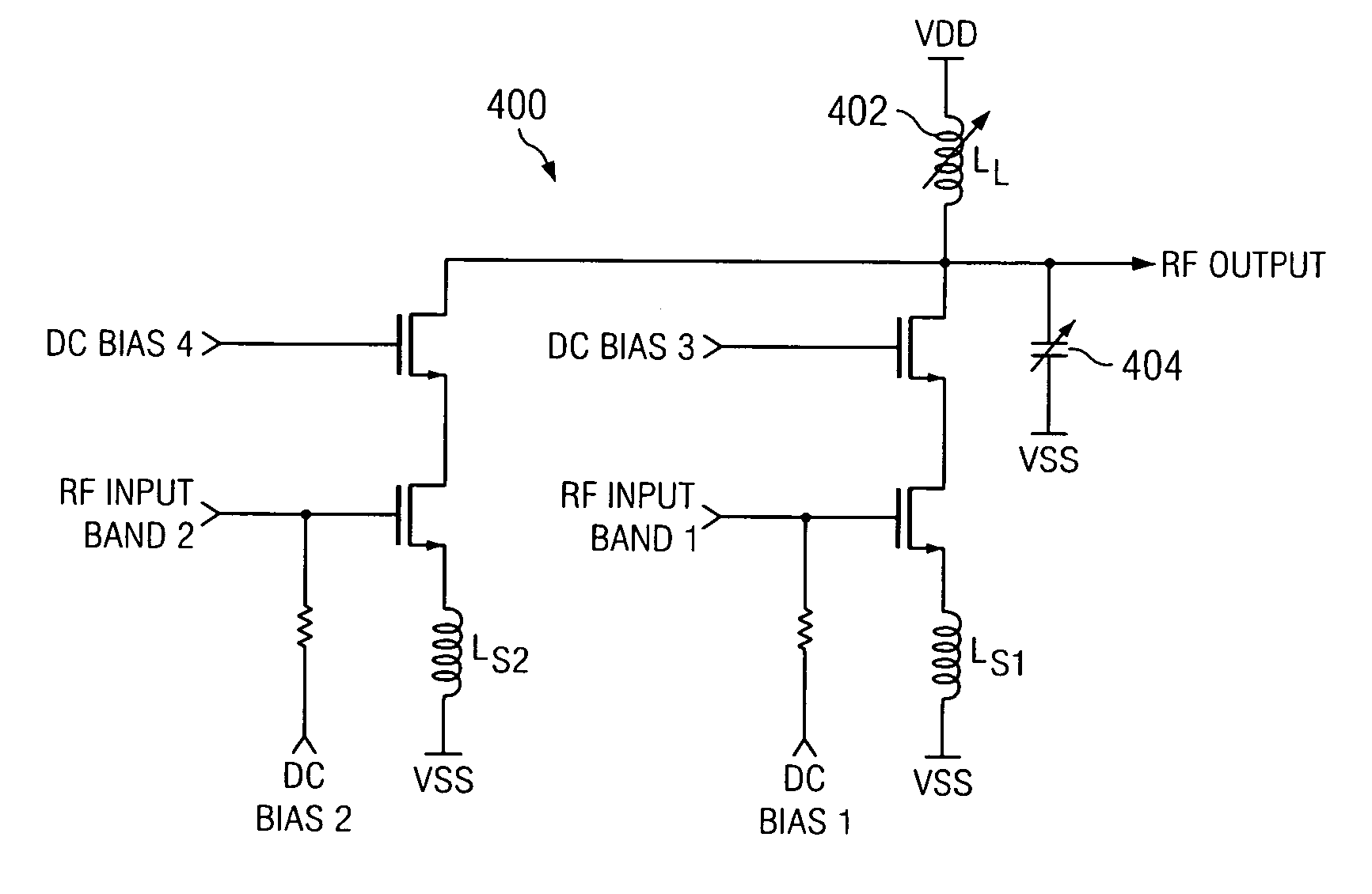 Multi-band low noise amplifier system