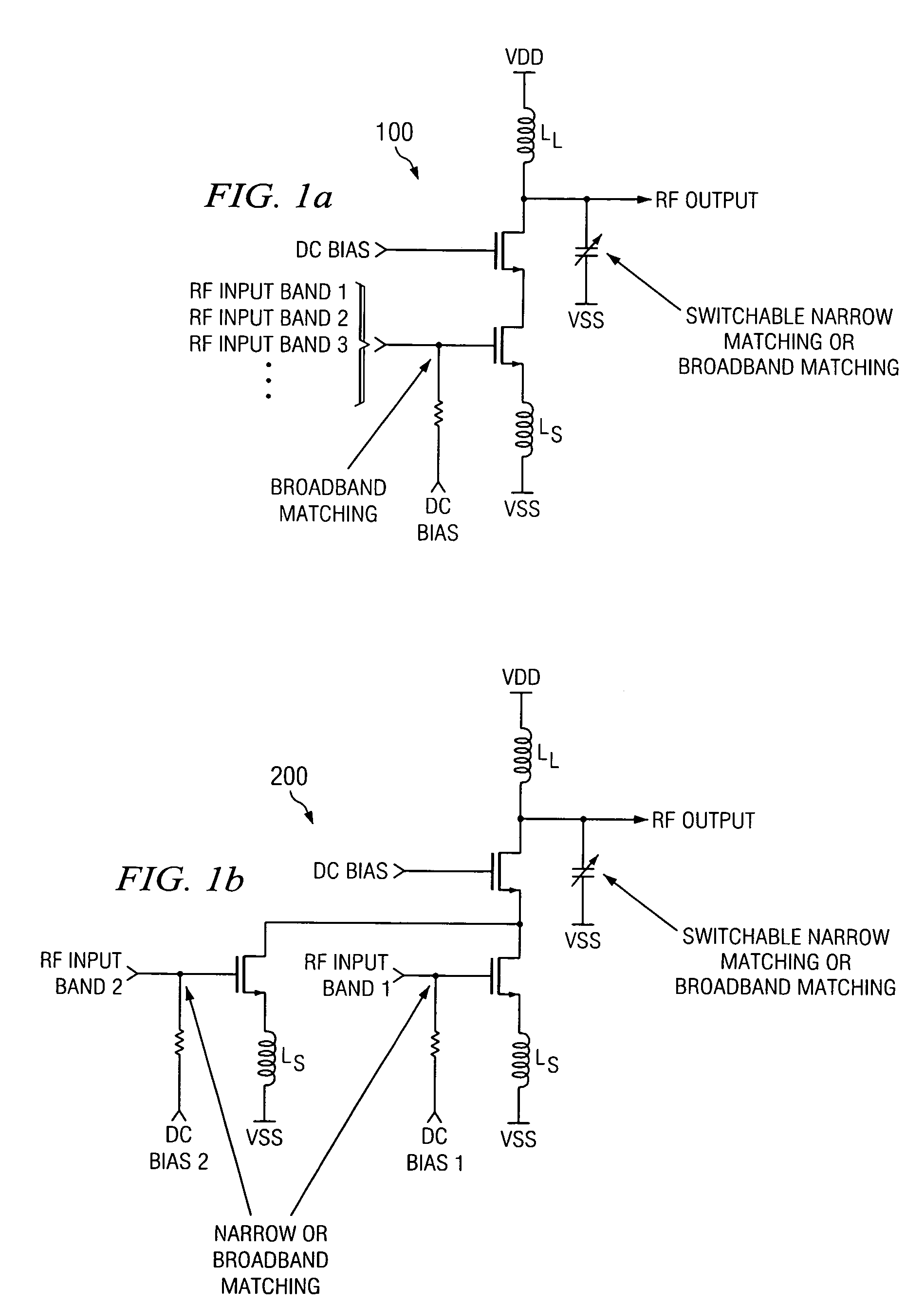 Multi-band low noise amplifier system