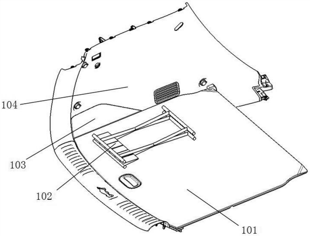 Automobile trunk folding stool