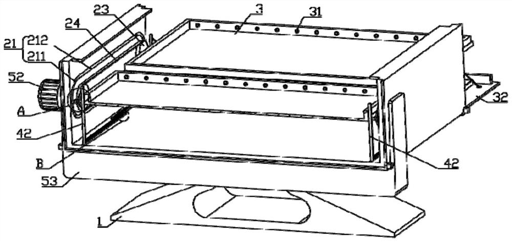 Sand table model display device for landscape design