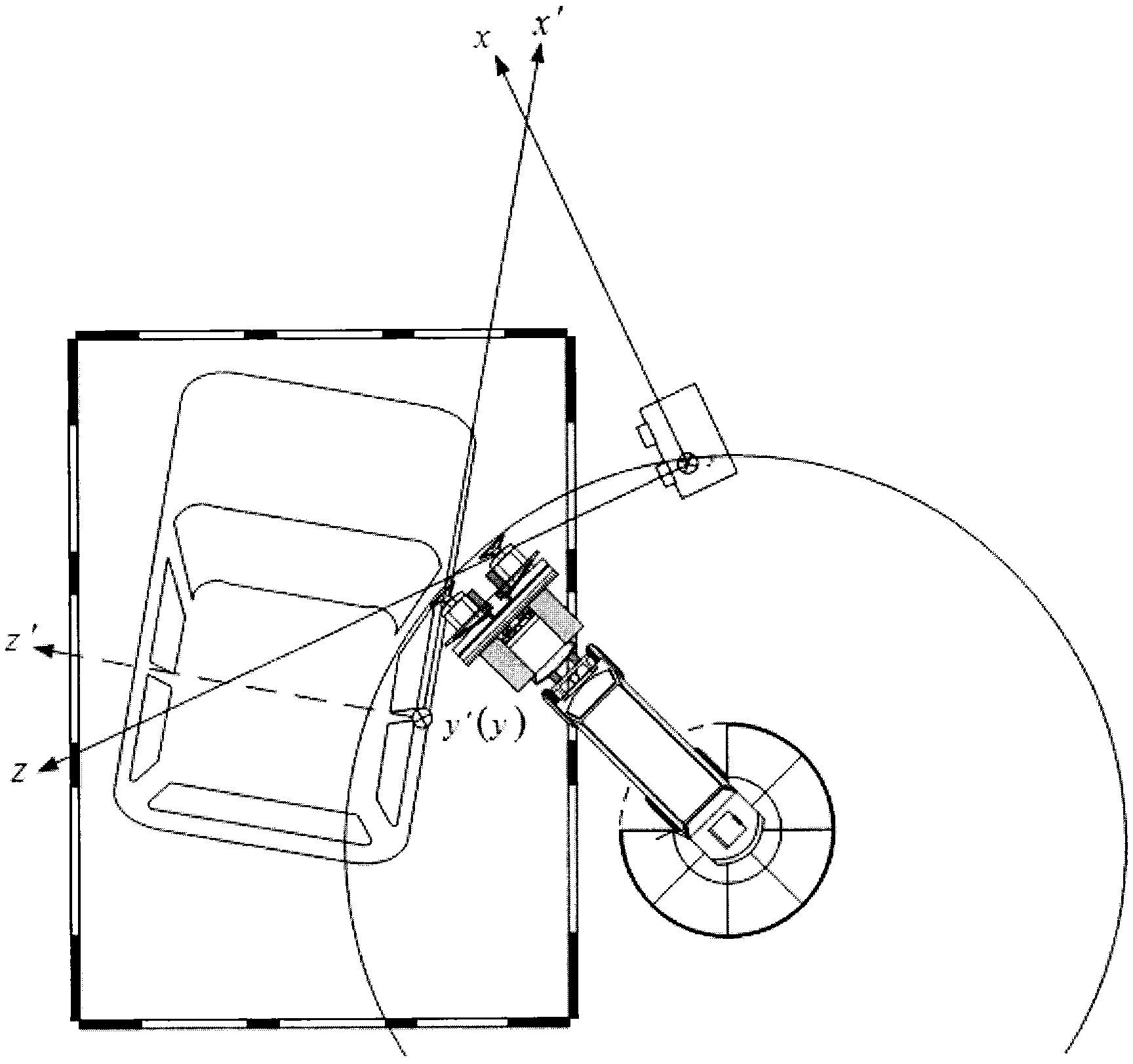 Stereoscopic-vision-based location method for electric vehicle batteries