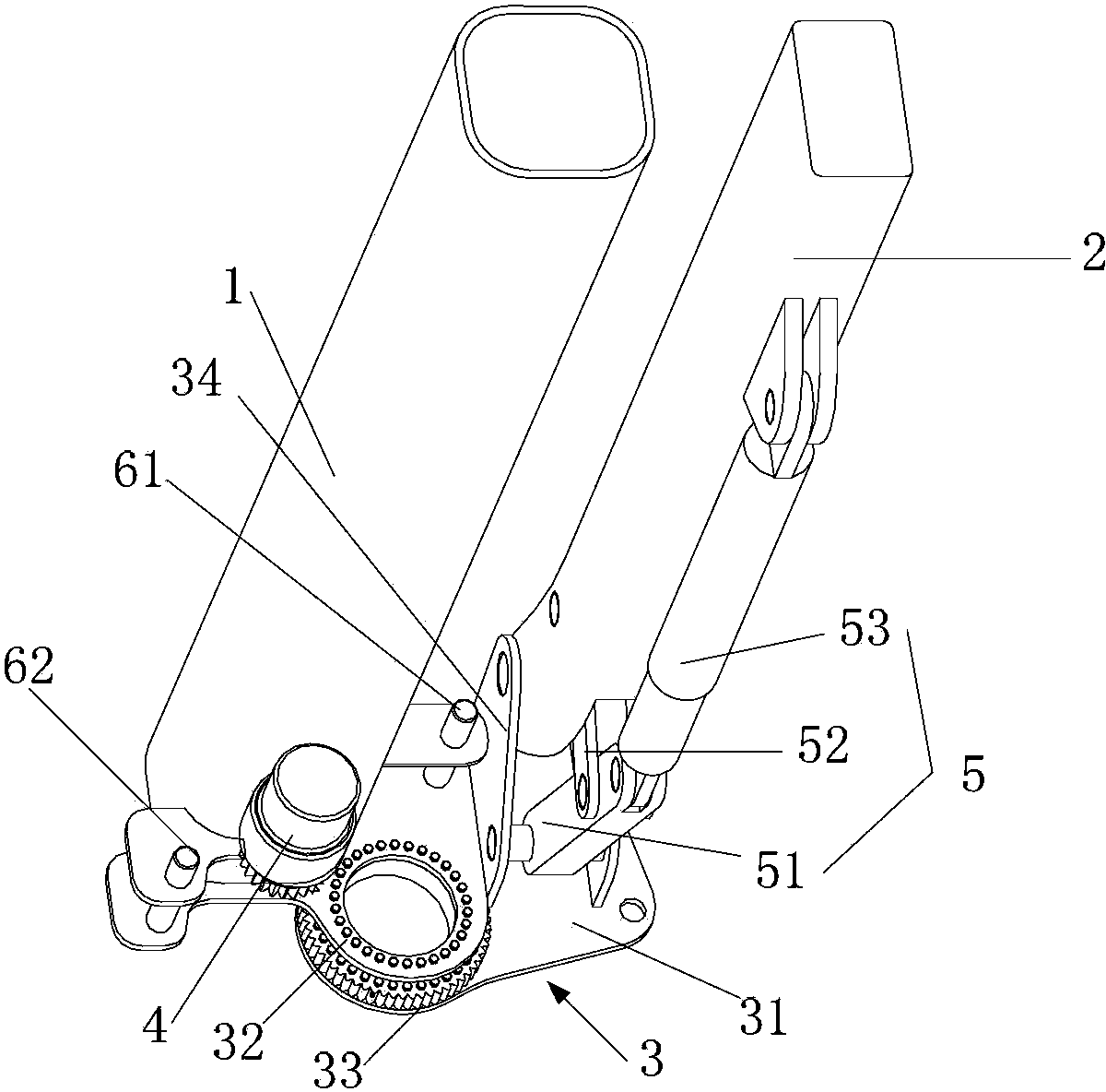 Arm frame and engineering machinery