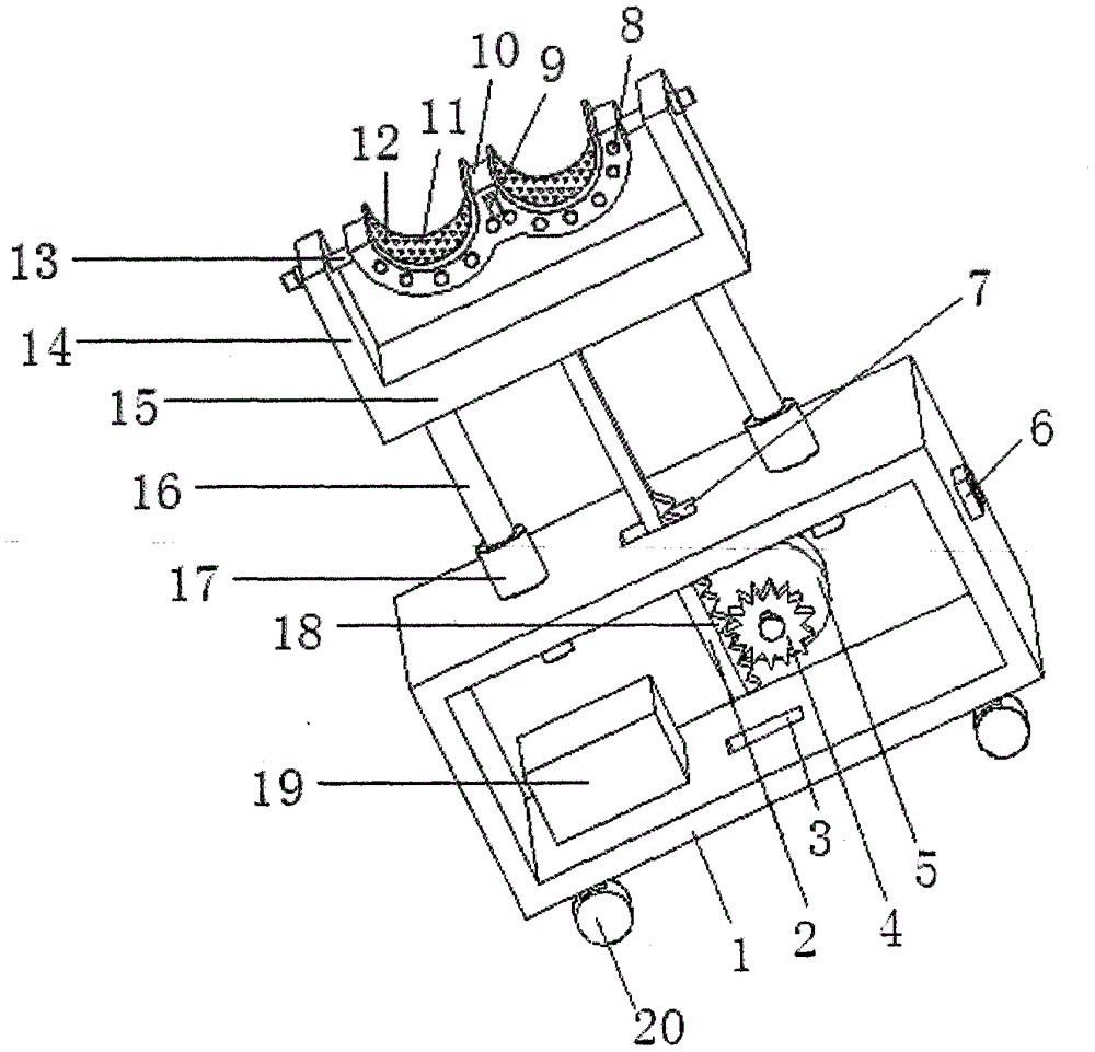 Homemade elevation device for preventing heel pressure sores of orthopedic patients