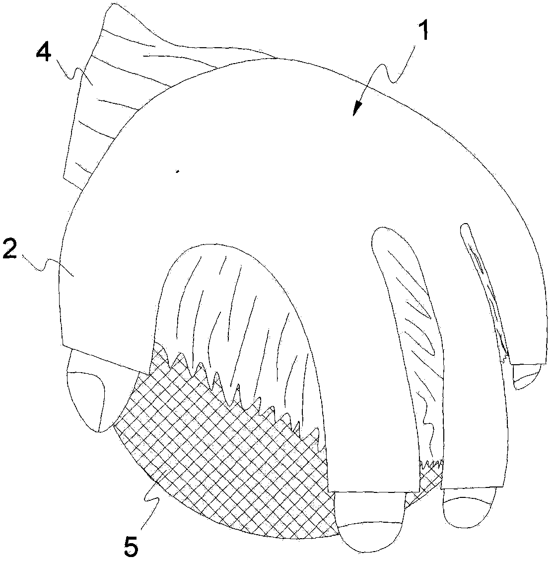 Ball-gripping type anti-scratching massage glove