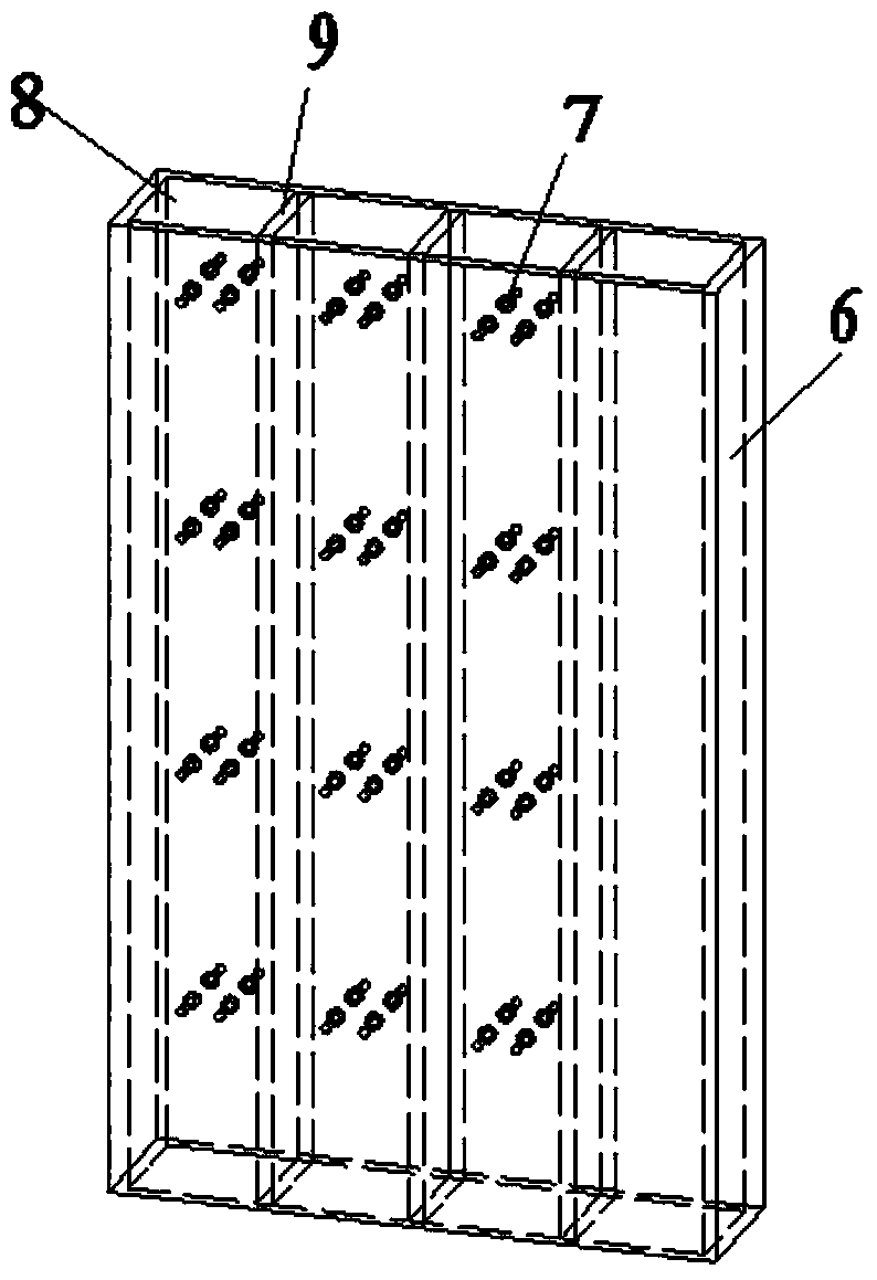 Replaceable steel coupling beam and double-steel-plate high-strength concrete combined coupled shear wall