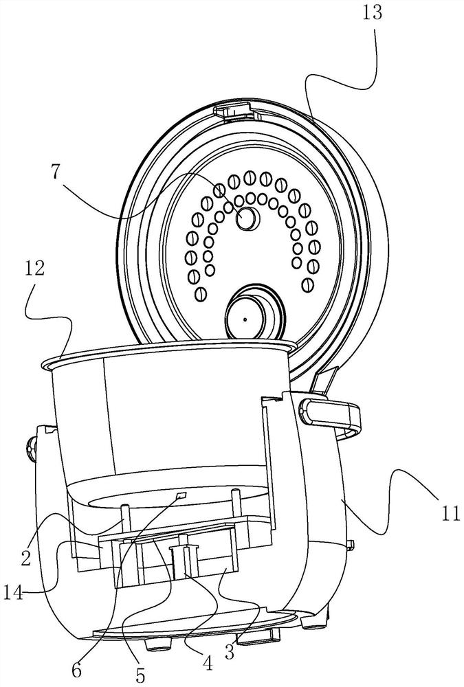 Heating control system of electric cooker and method thereof