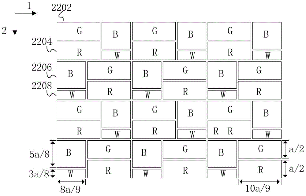 A display and coloring method thereof