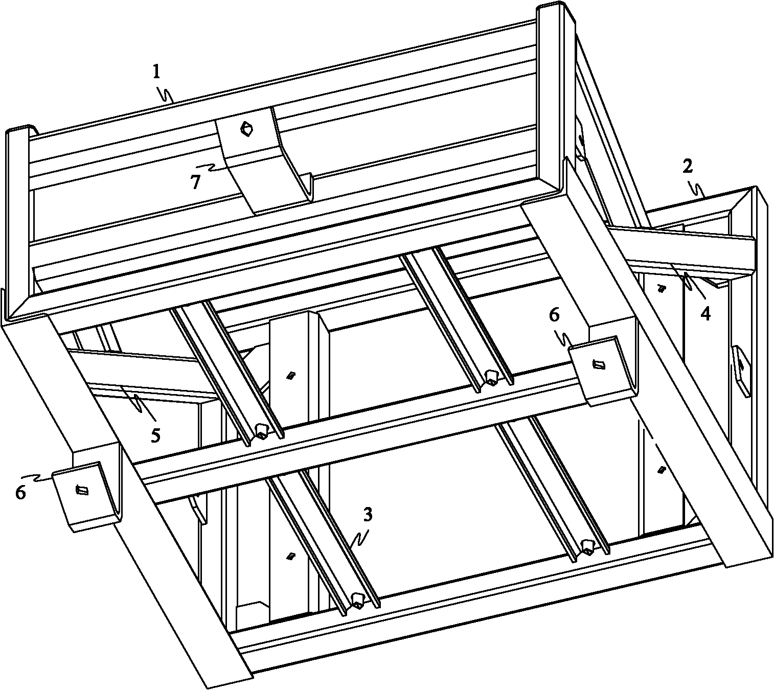 On-board suspension type bearing bracket