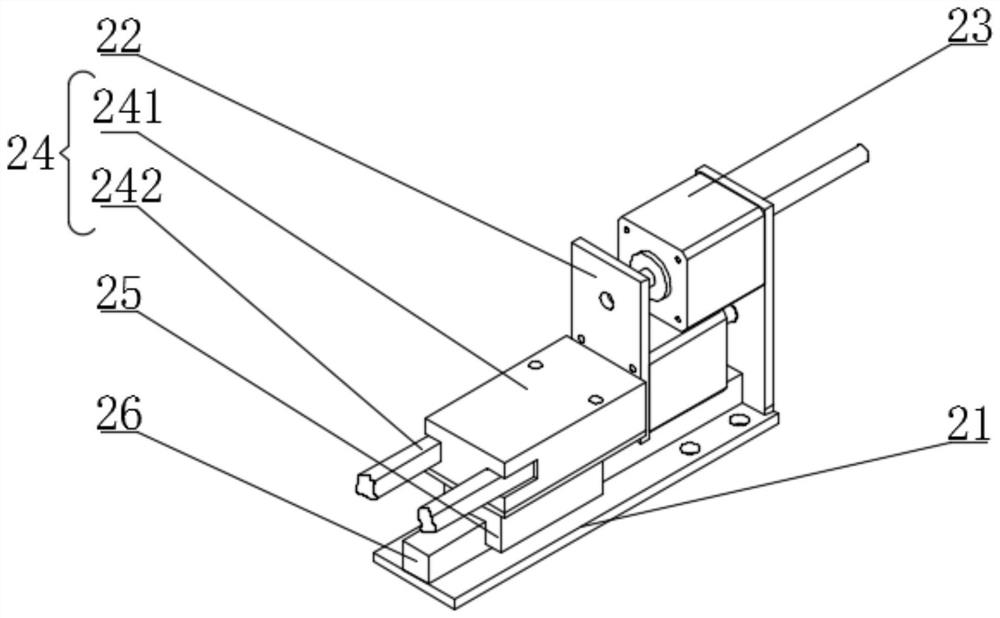 Buckle small ear device for glove packaging machine