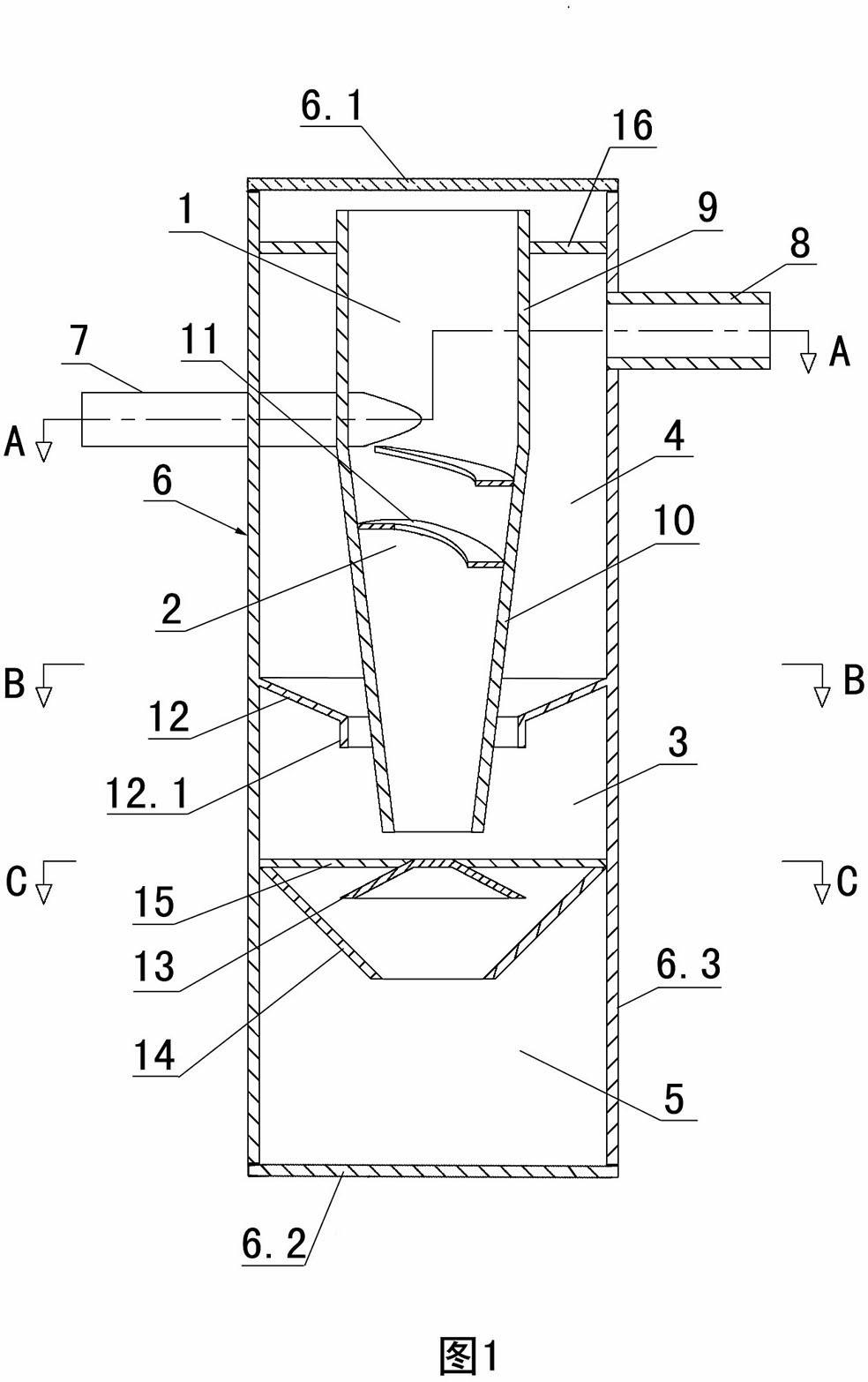 Multistage integrated hydrodynamic cyclone separator