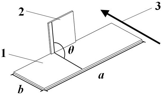 Method for controlling free rising track and speed of bubble by using empennage