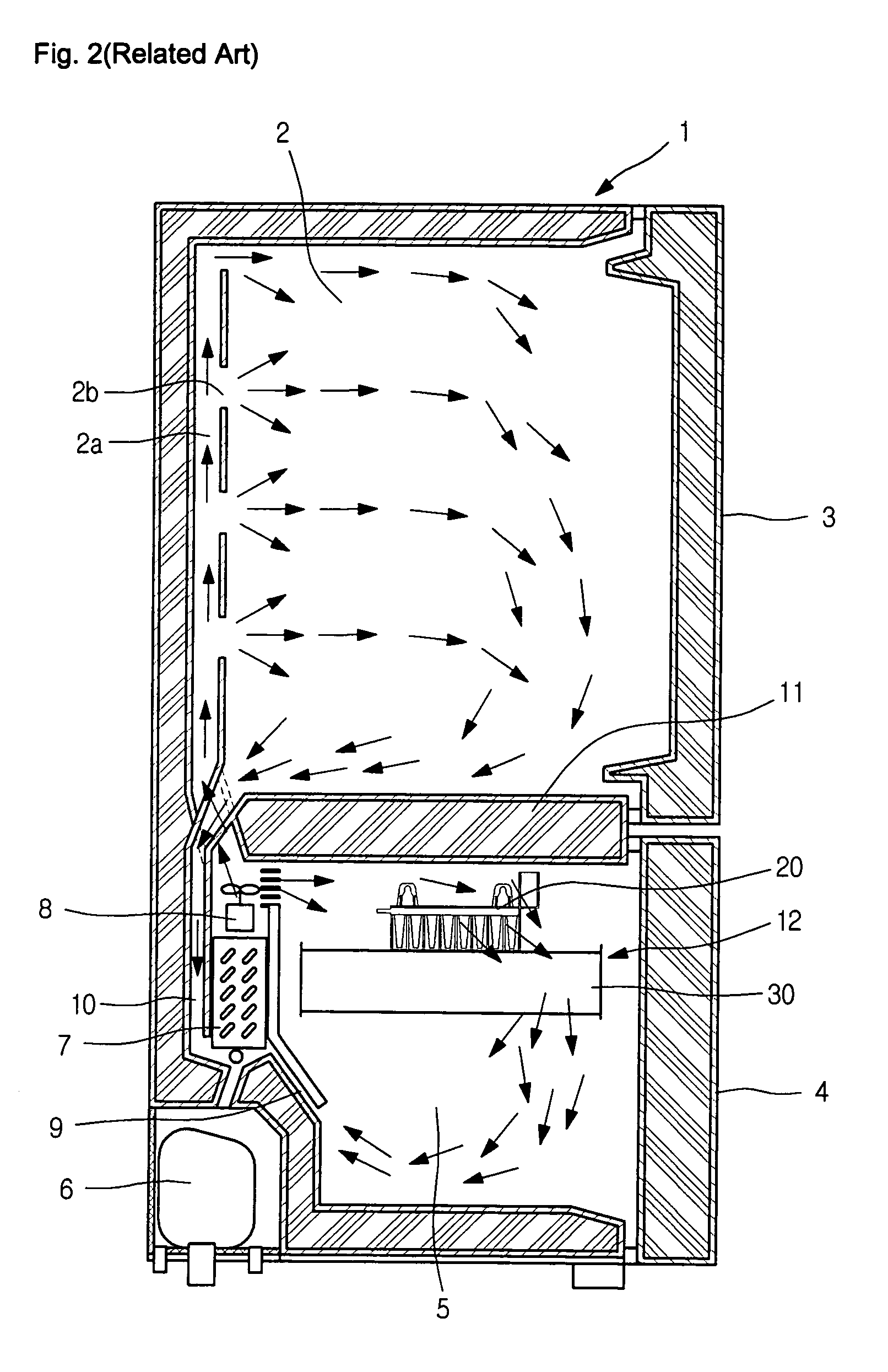 Cold air guide structure of ice-making chamber of cold chamber door