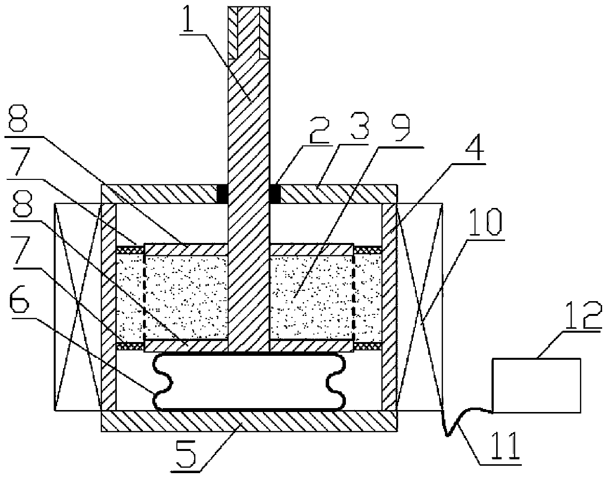 Membrane type magneto-rheological damper and system