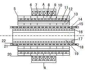 Cylindrical-type linear magnetic-gear composite permanent magnet motor