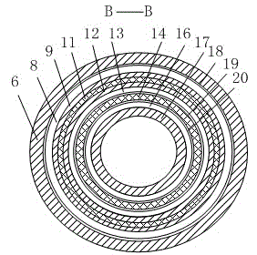 Cylindrical-type linear magnetic-gear composite permanent magnet motor