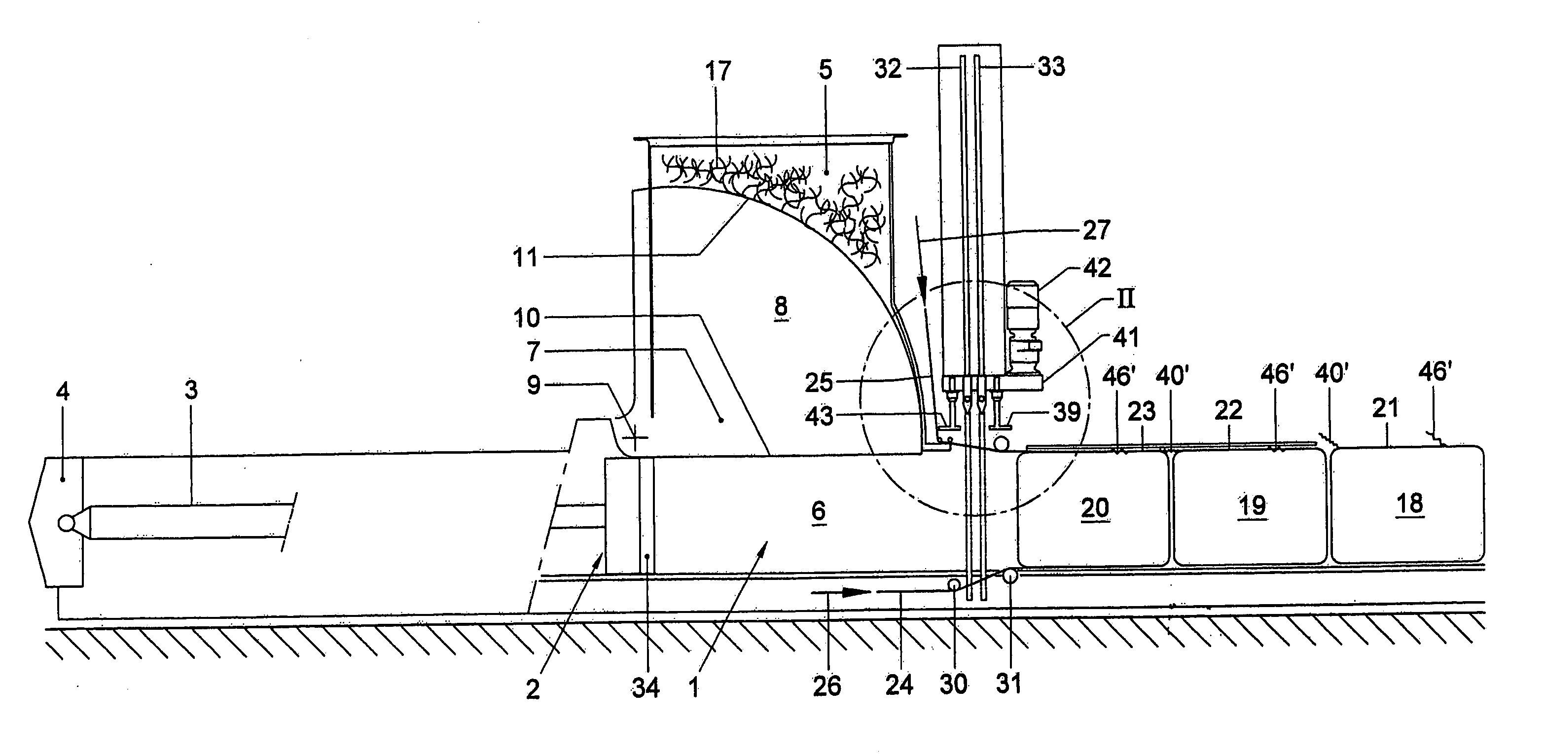 Method, an implement and a twister for tying together end portions of wire material extending around a bale