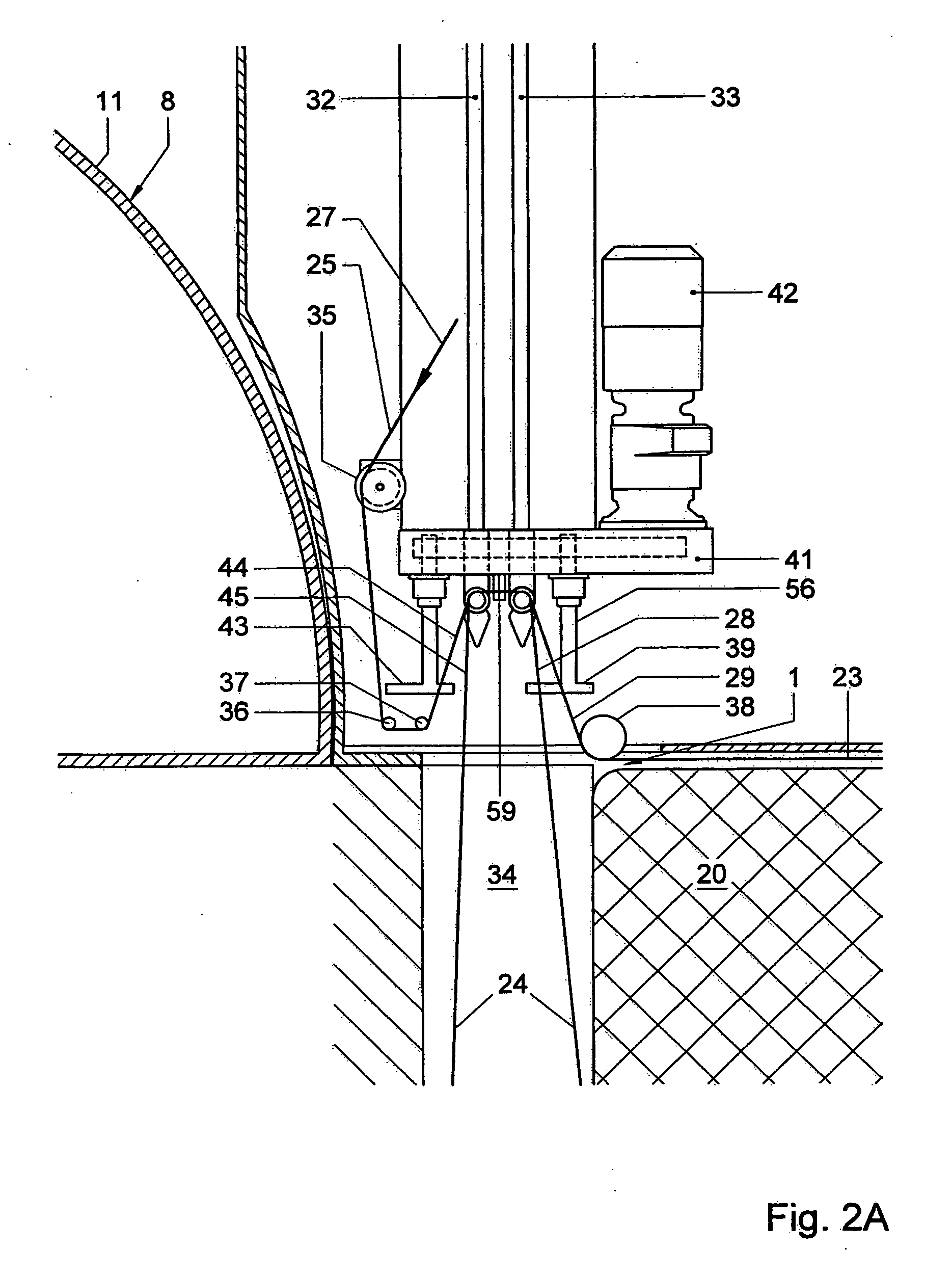 Method, an implement and a twister for tying together end portions of wire material extending around a bale