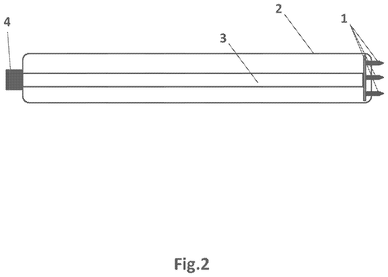 RF fractional device for treatment at different tissue depths