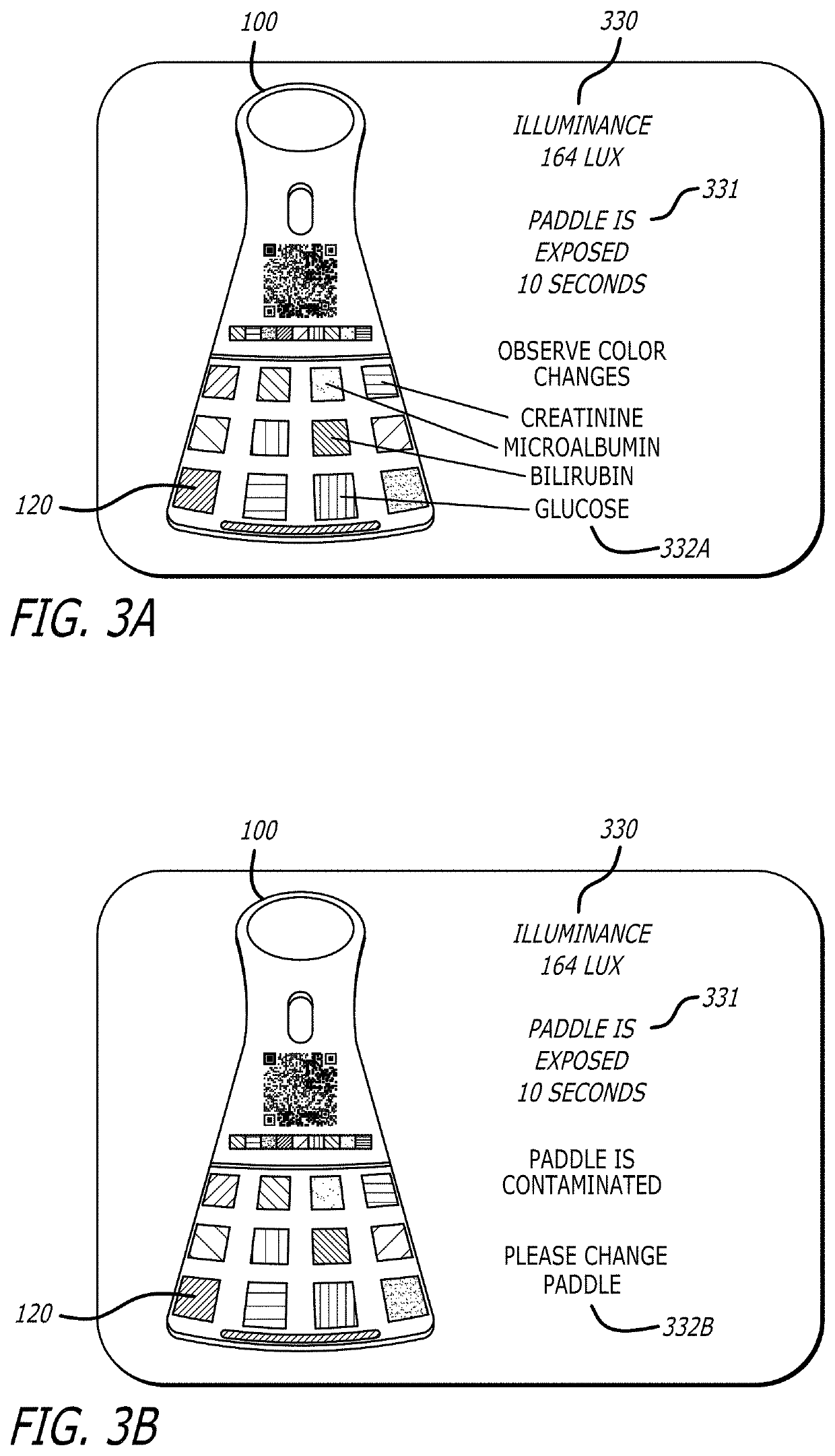 Method, apparatus and system for detecting and determining compromised reagent pads by quantifying color changes induced by exposure to a hostile environment