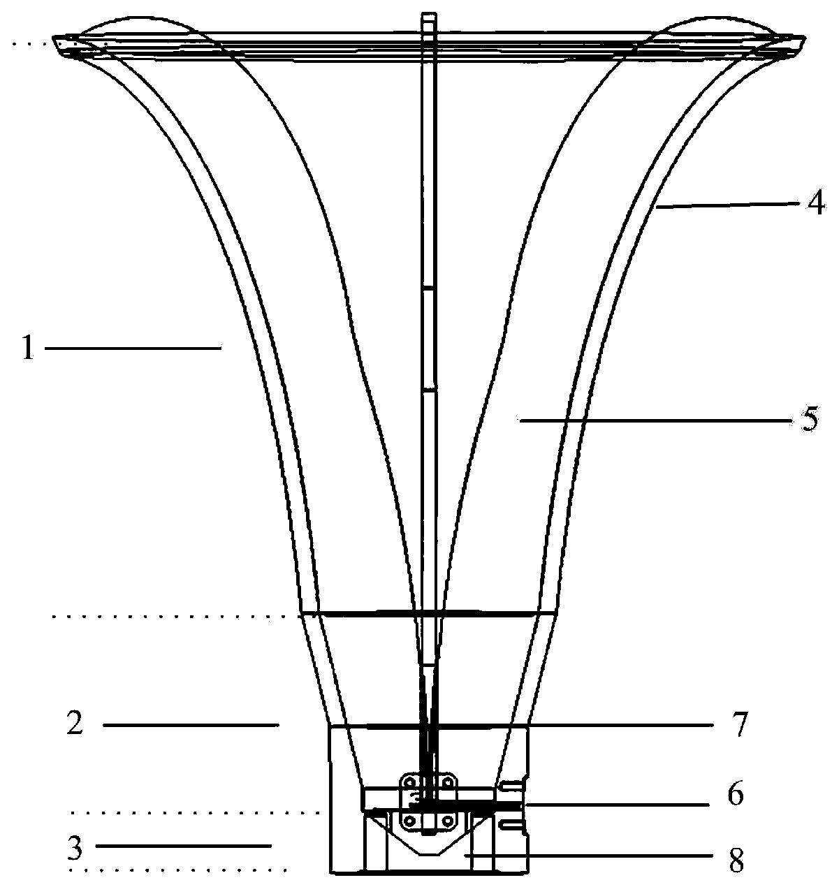 A ska ultra-broadband refrigeration miniaturized four-ridge horn feed and its application