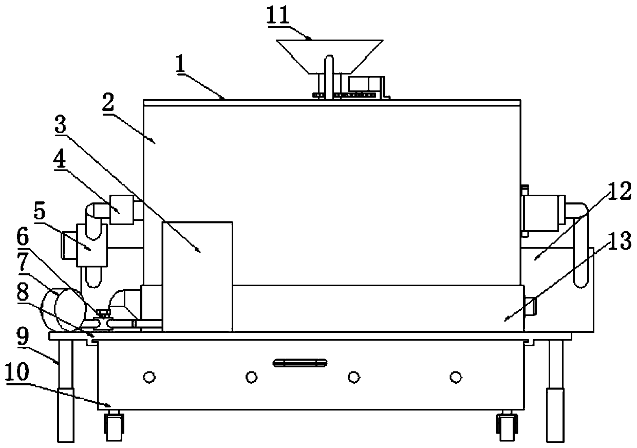 Grain cooking and processing quick cooling device for white spirit production