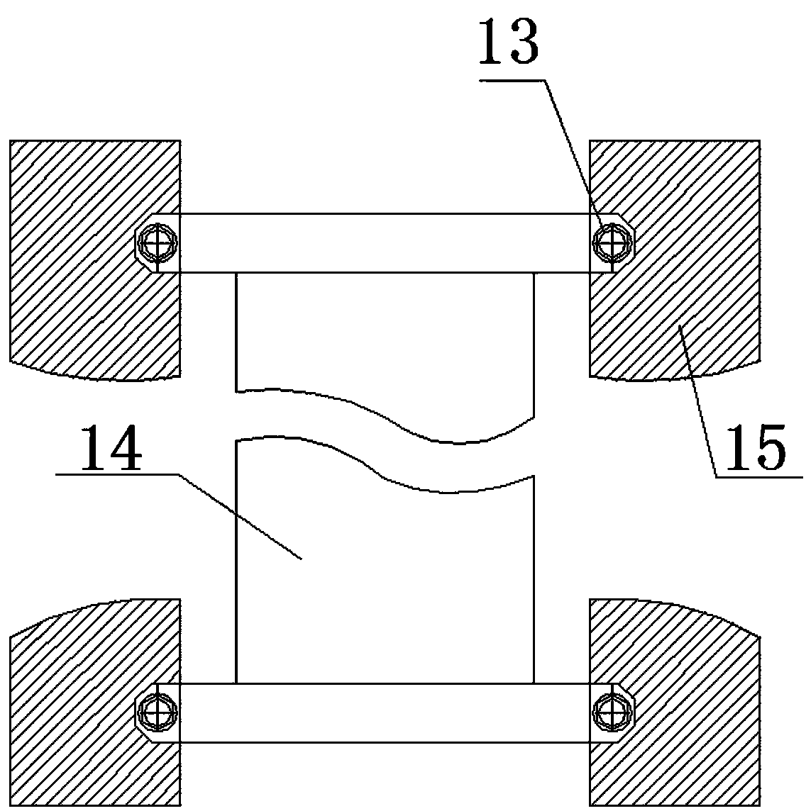 Shaft end metal shock absorber