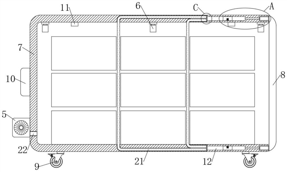 Intelligent aviation economical freight transport device based on Internet of Things