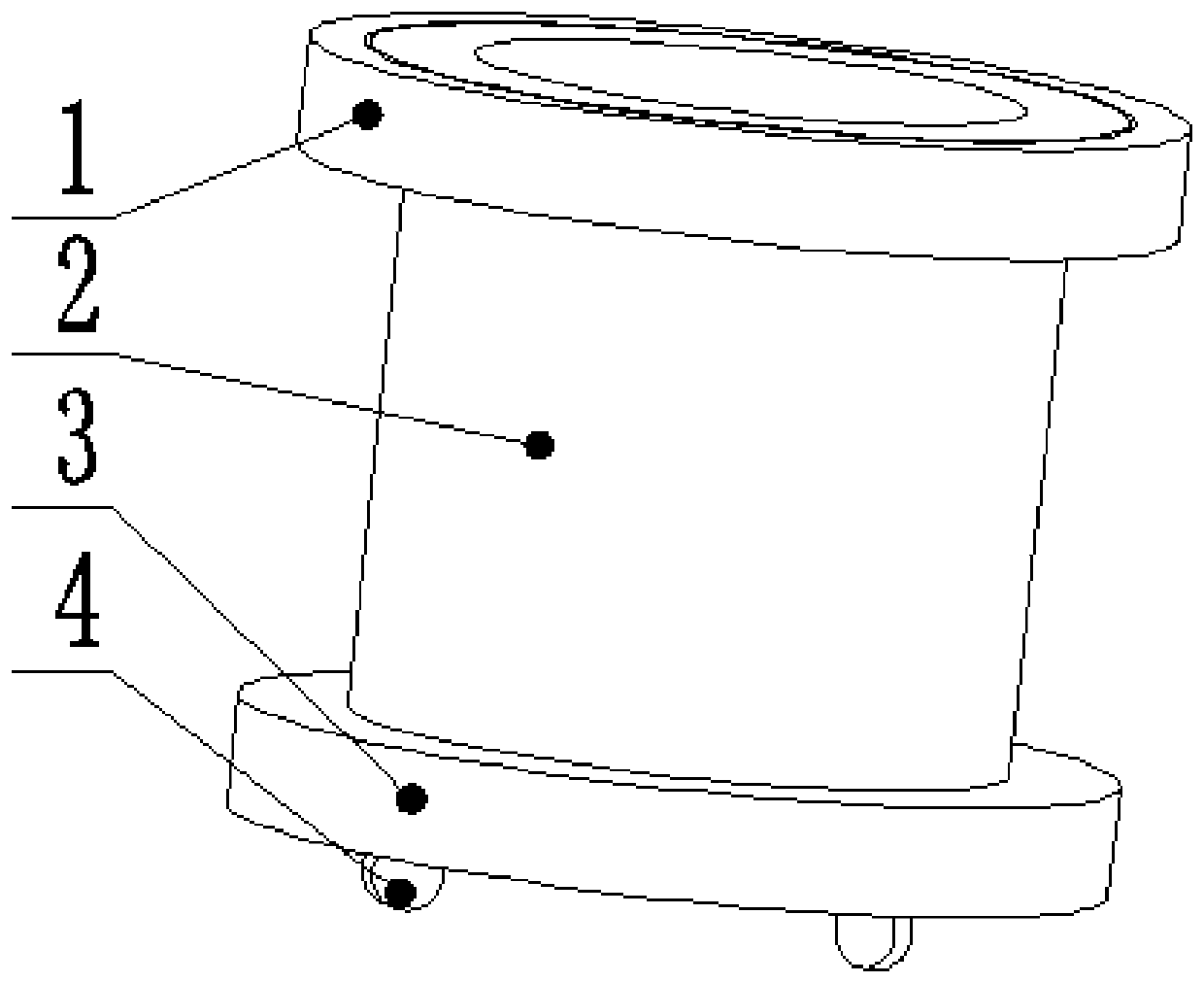 Electromagnetic manual dust collecting device