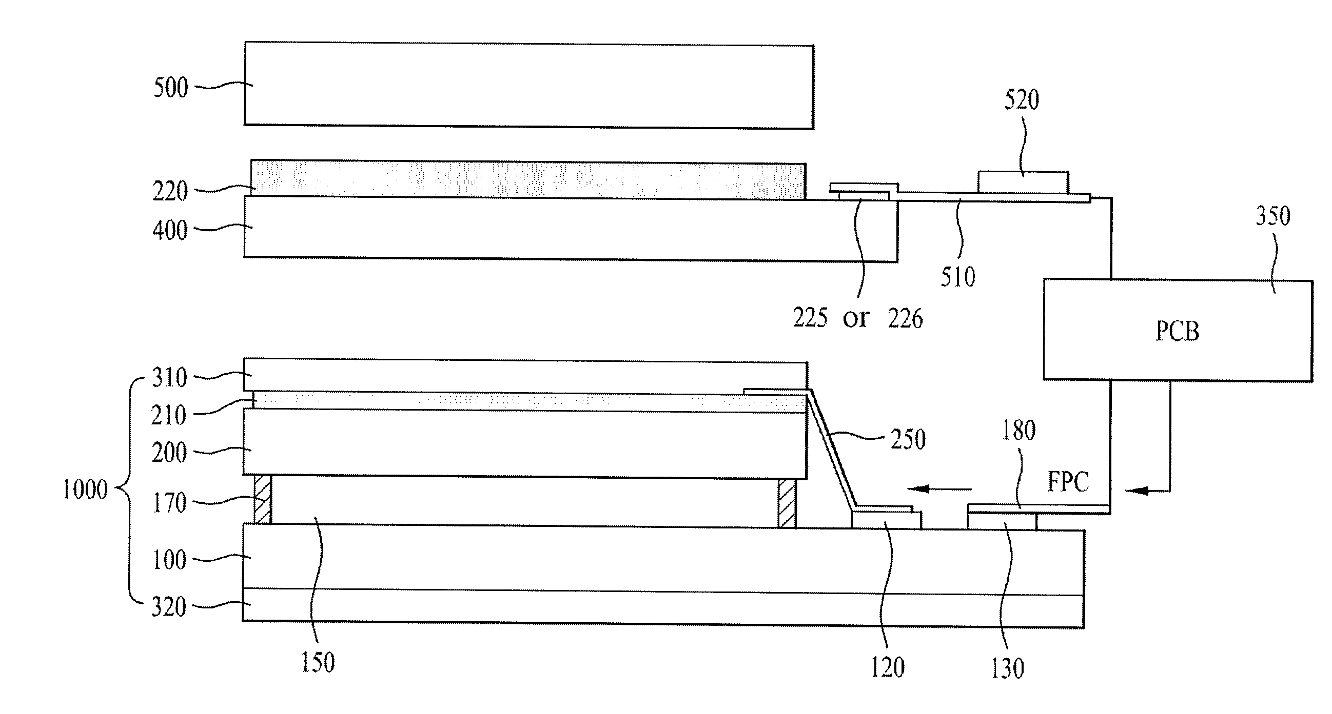 Liquid crystal display device associated with touch panel