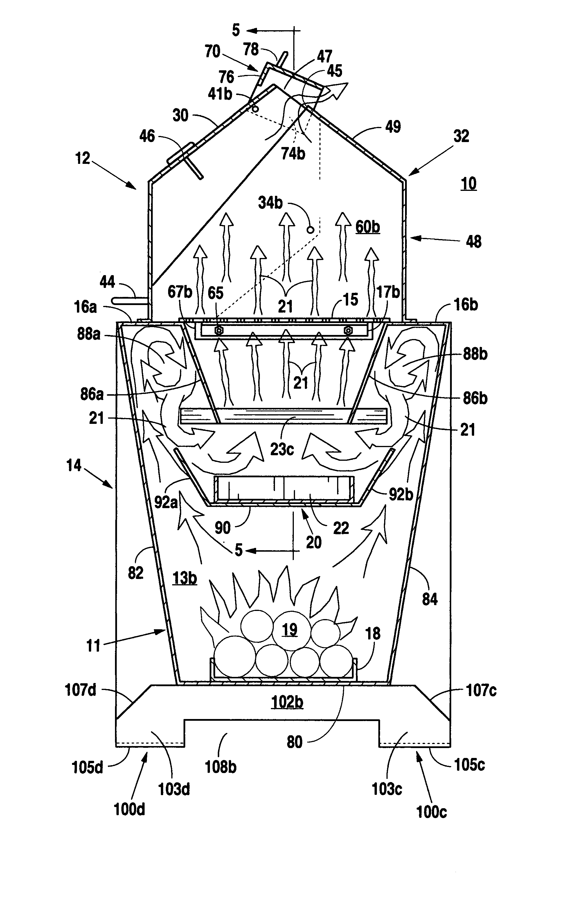 Combination smoker and barbecue pit