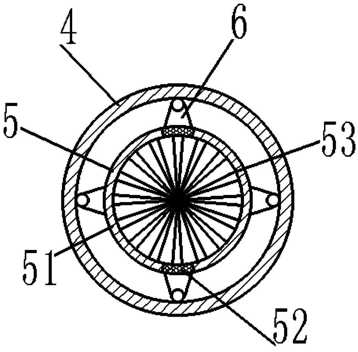 Pelletizing and screening integrated device for lithium ion battery cathode material