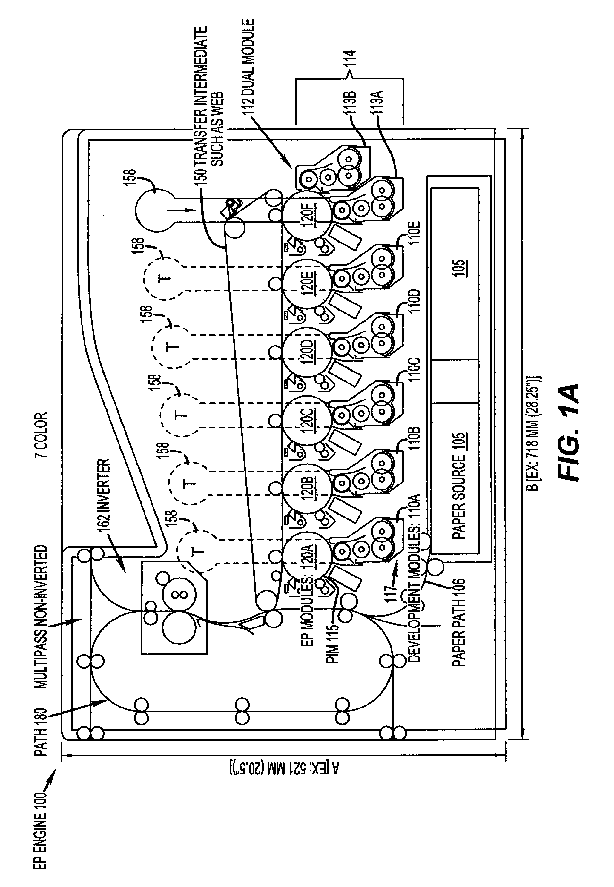 Error correction in a multicolor electrophotographic print engine