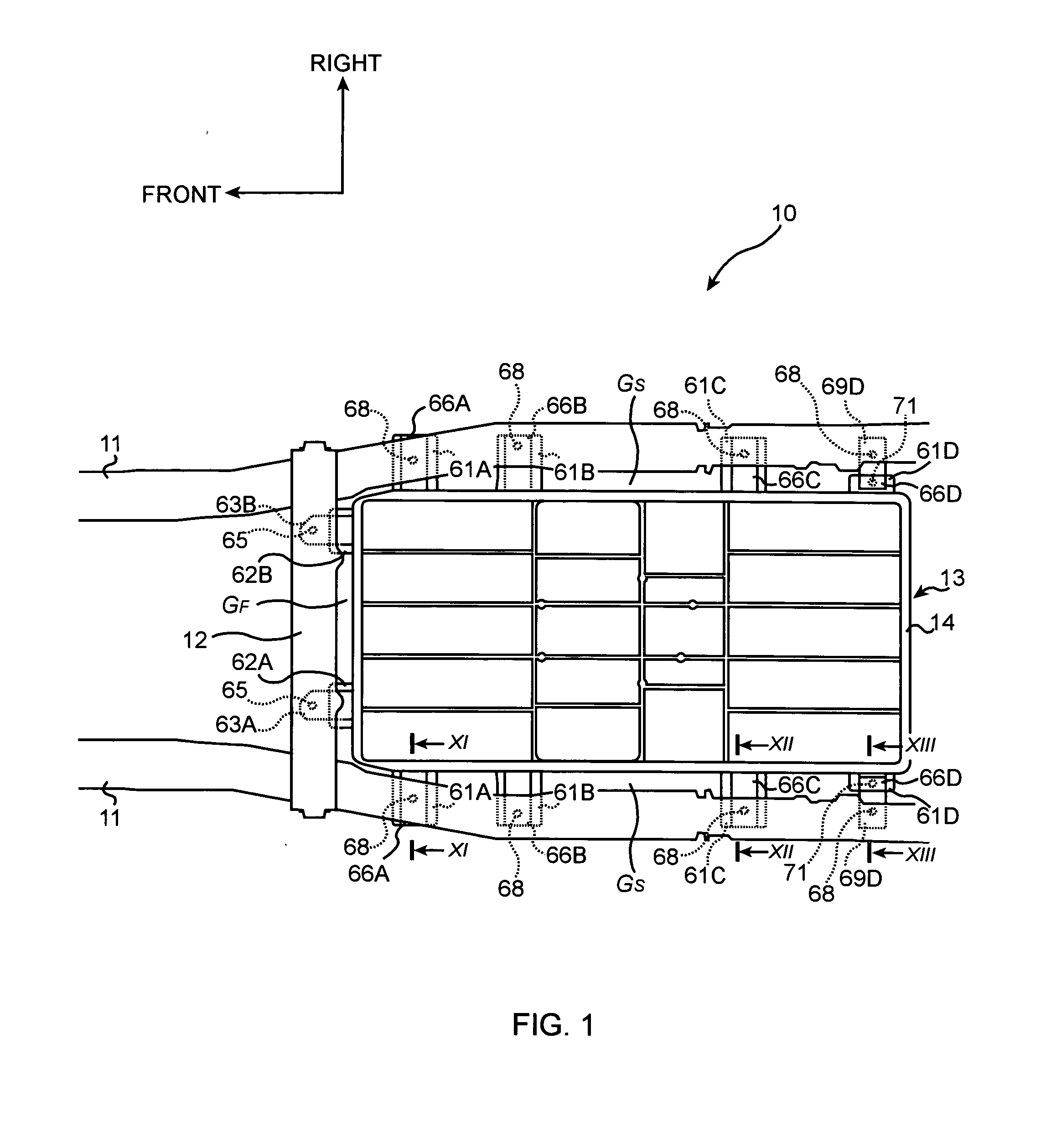 Structure for mounting batteries onto electric vehicles