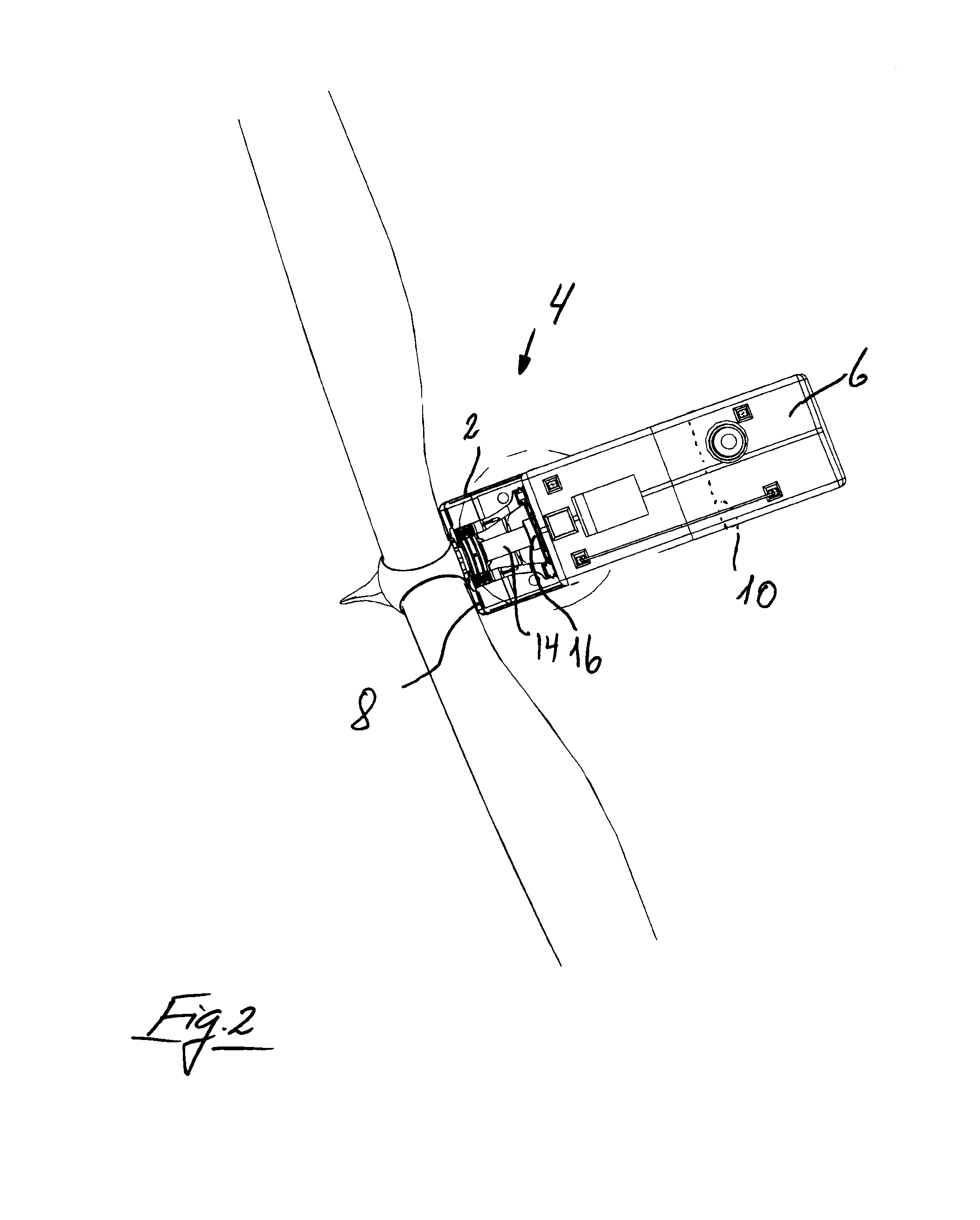 Method and means for establishing access to the main parts in the nacelle on a wind turbine