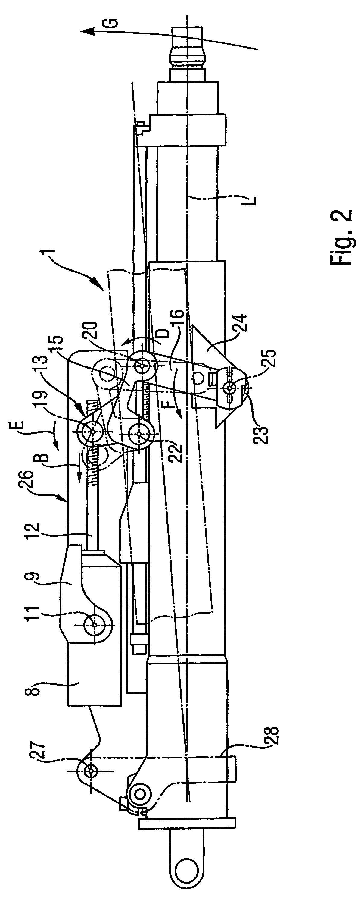 Motor vehicle steering column