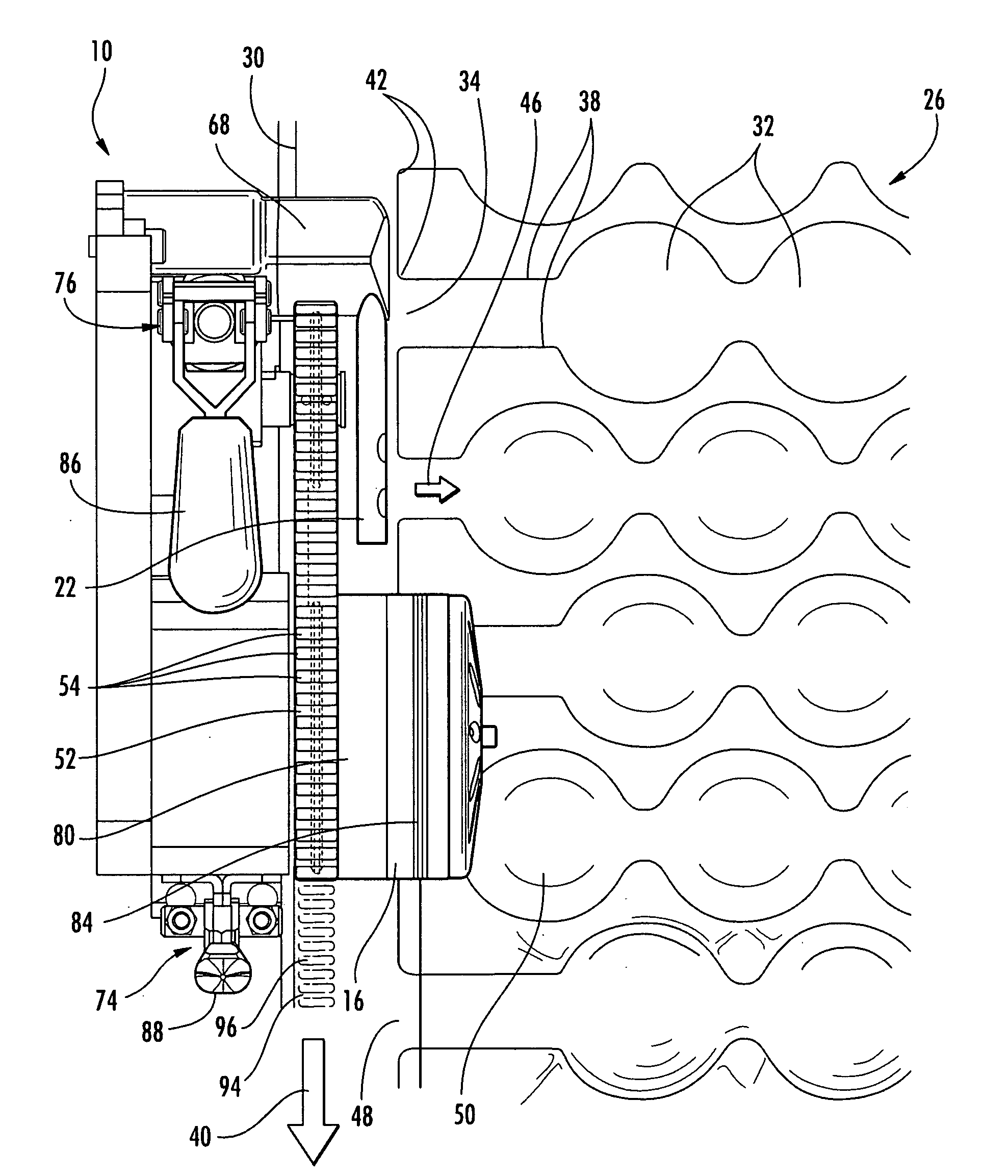 Machine for inflating and sealing an inflatable structure