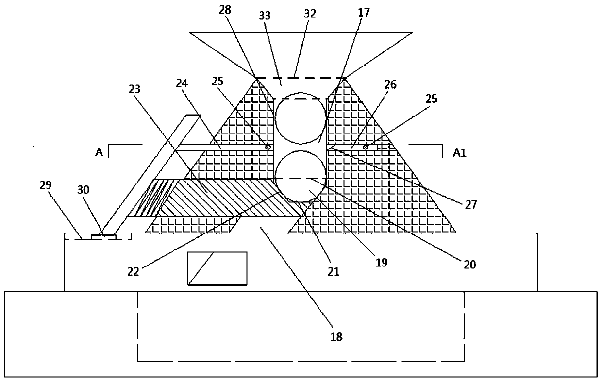 Round tablet slitting device