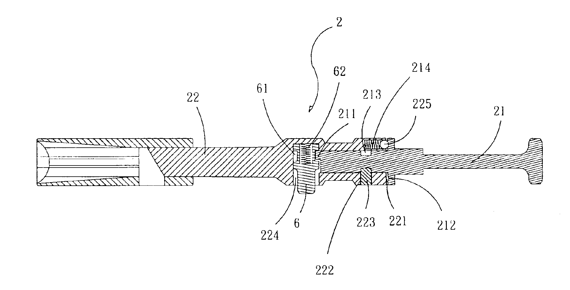 Structure for a toy gun