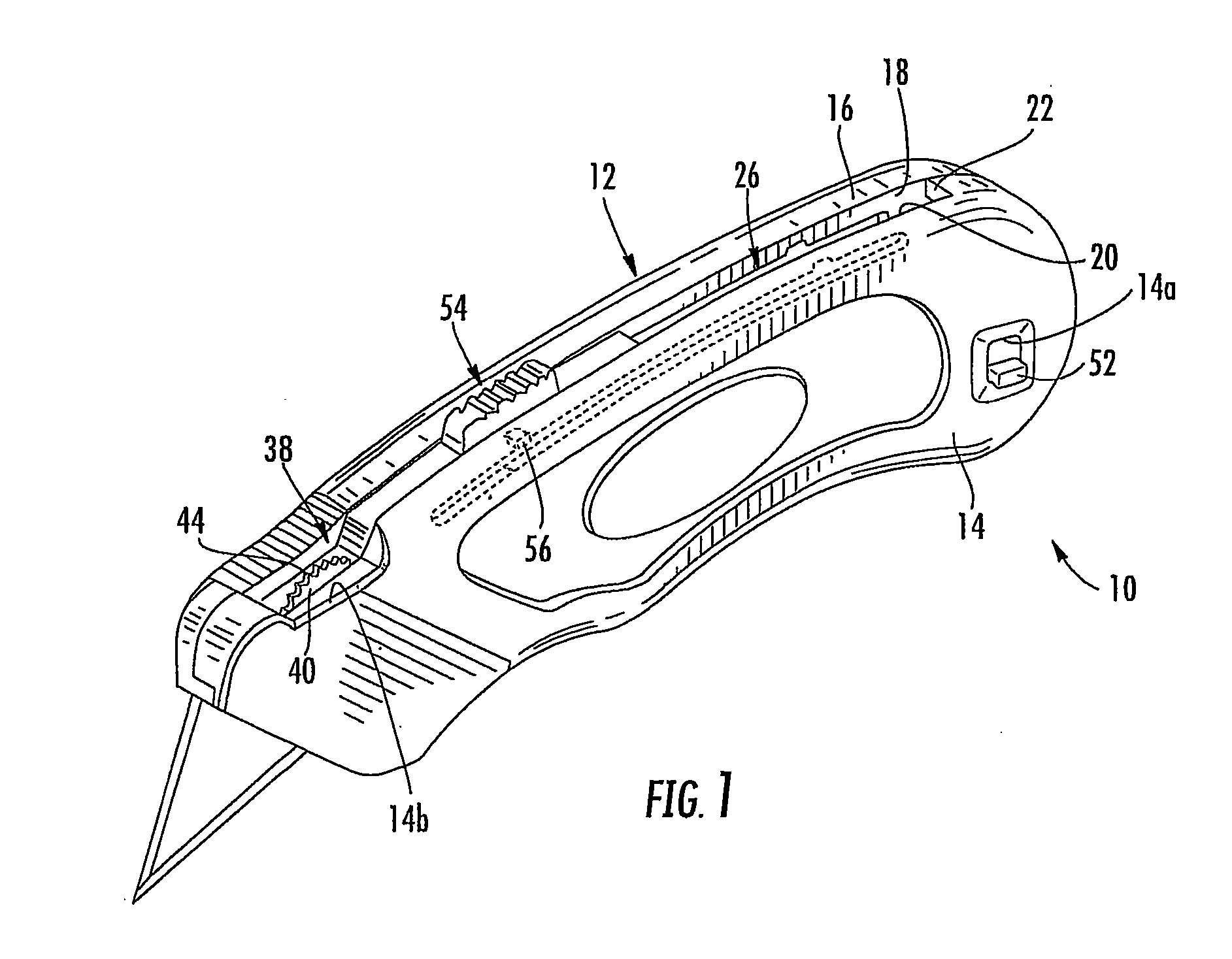 Self loading utility knife