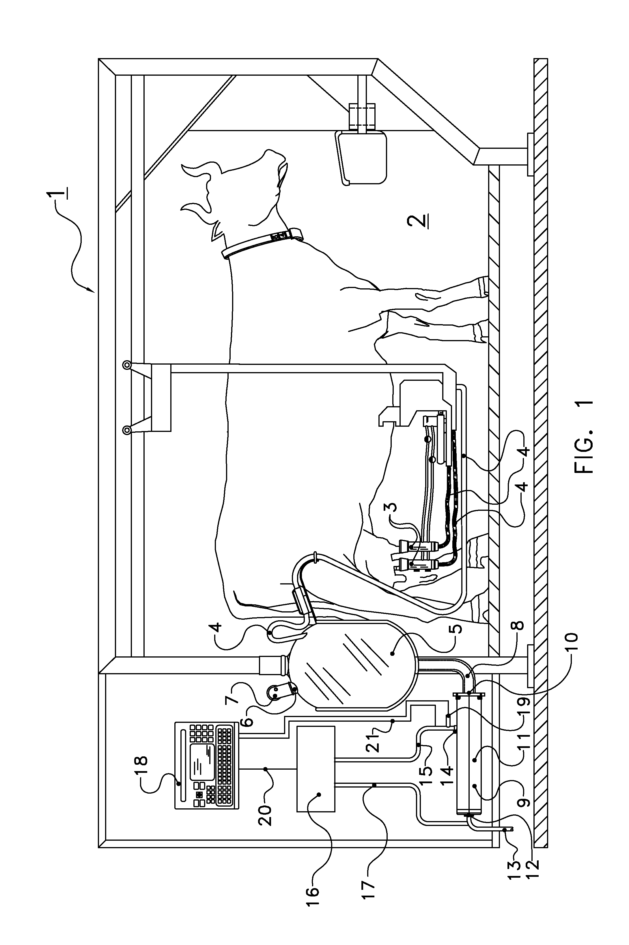 Milking installation with milk pump